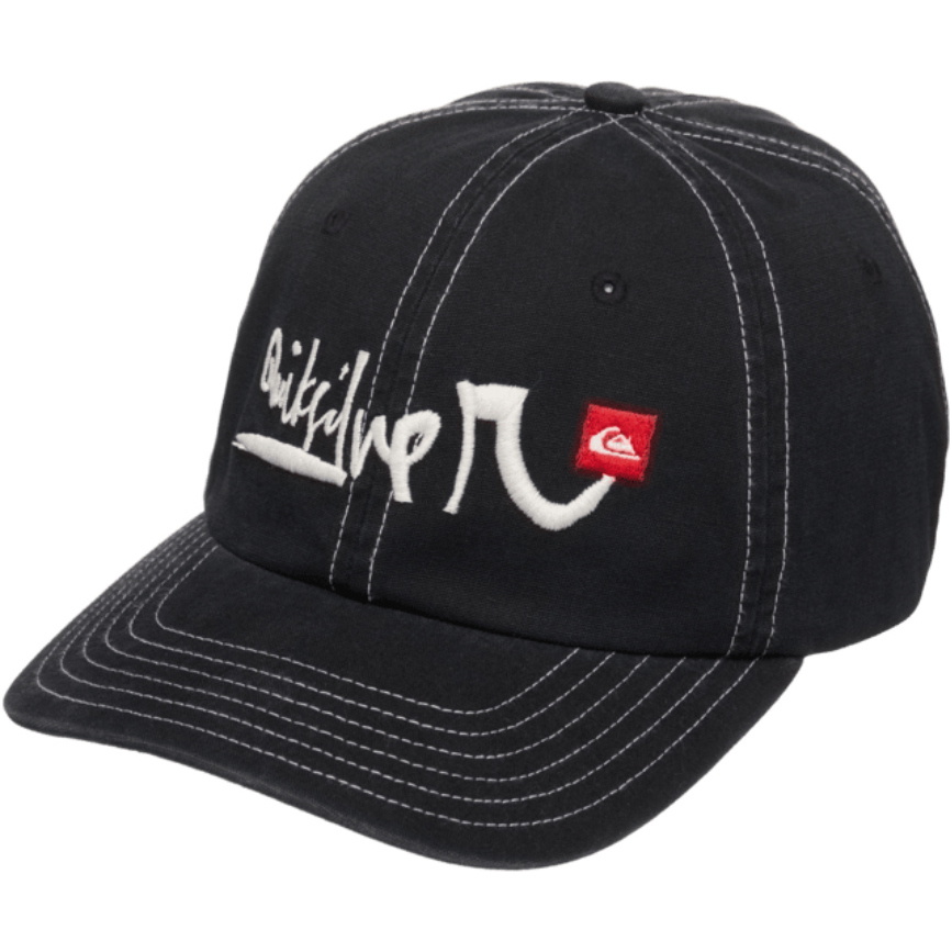2026 Quiksilver Mens Young Gunz Drifter Canvas Cap EQYHA03481 - Black